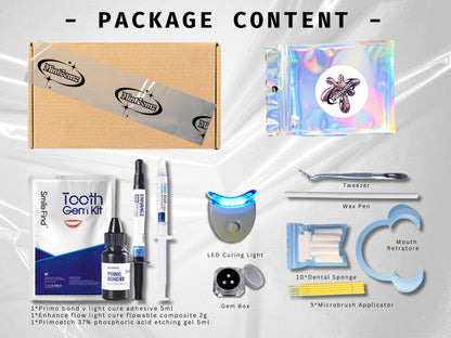 Kit de pierres dentaires Swarovski colorées | Ensemble DIY