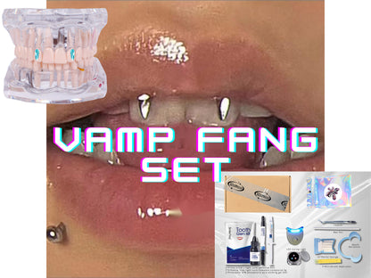 Vamp Fang Swarovski Zahnschmuck-Set | DIY Set