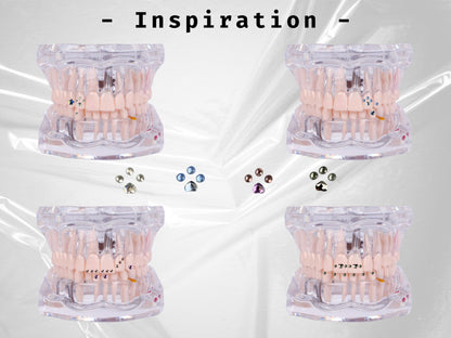 Katzenpfoten Swarovski Zahn-Schmuckset | DIY Kit