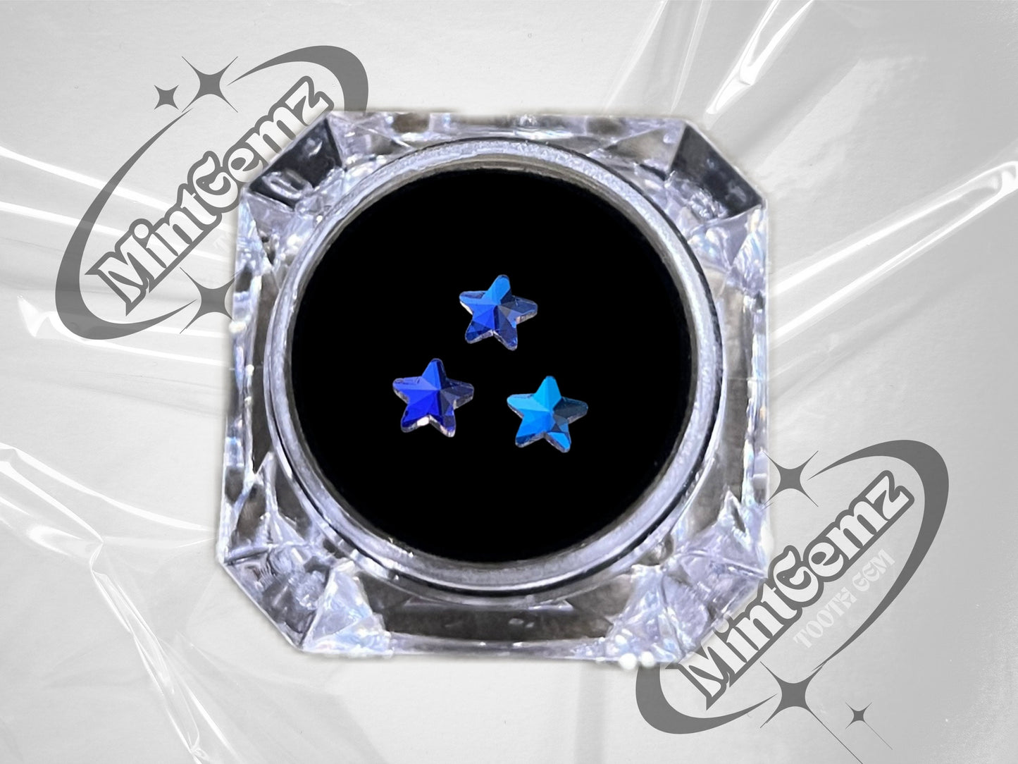 Blaues Swarovski Stern Zahn-Schmuckset | DIY Set