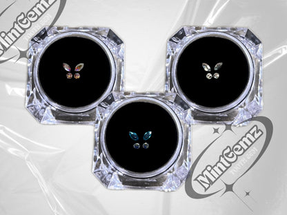 Schmetterling Swarovski Zahn-Schmuckstein-Set | DIY-Kit