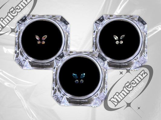 Schmetterling Swarovski Zahn-Schmuckstein-Set | DIY-Kit