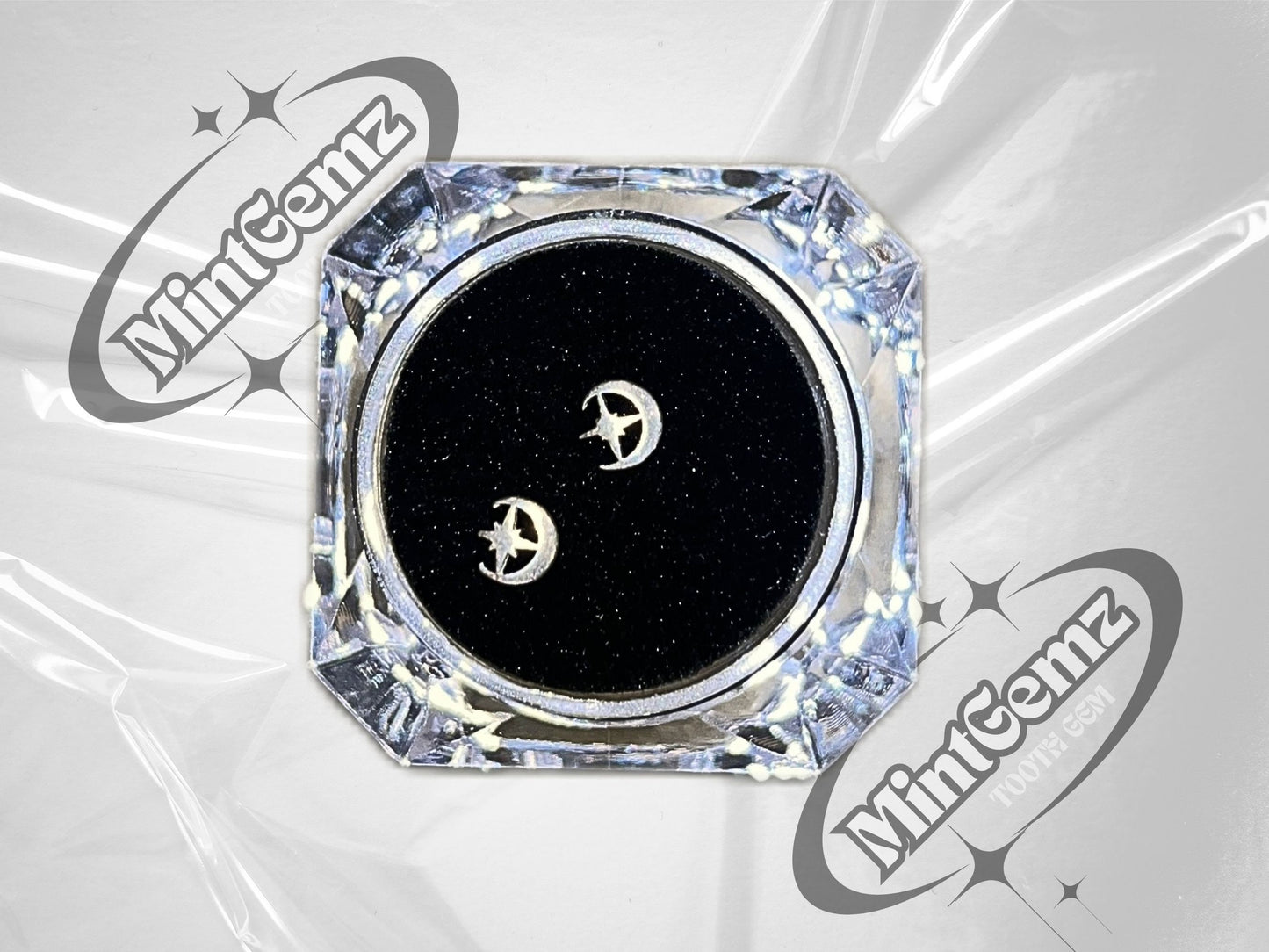 925 Silber Stern & Mond Zahnschmuck