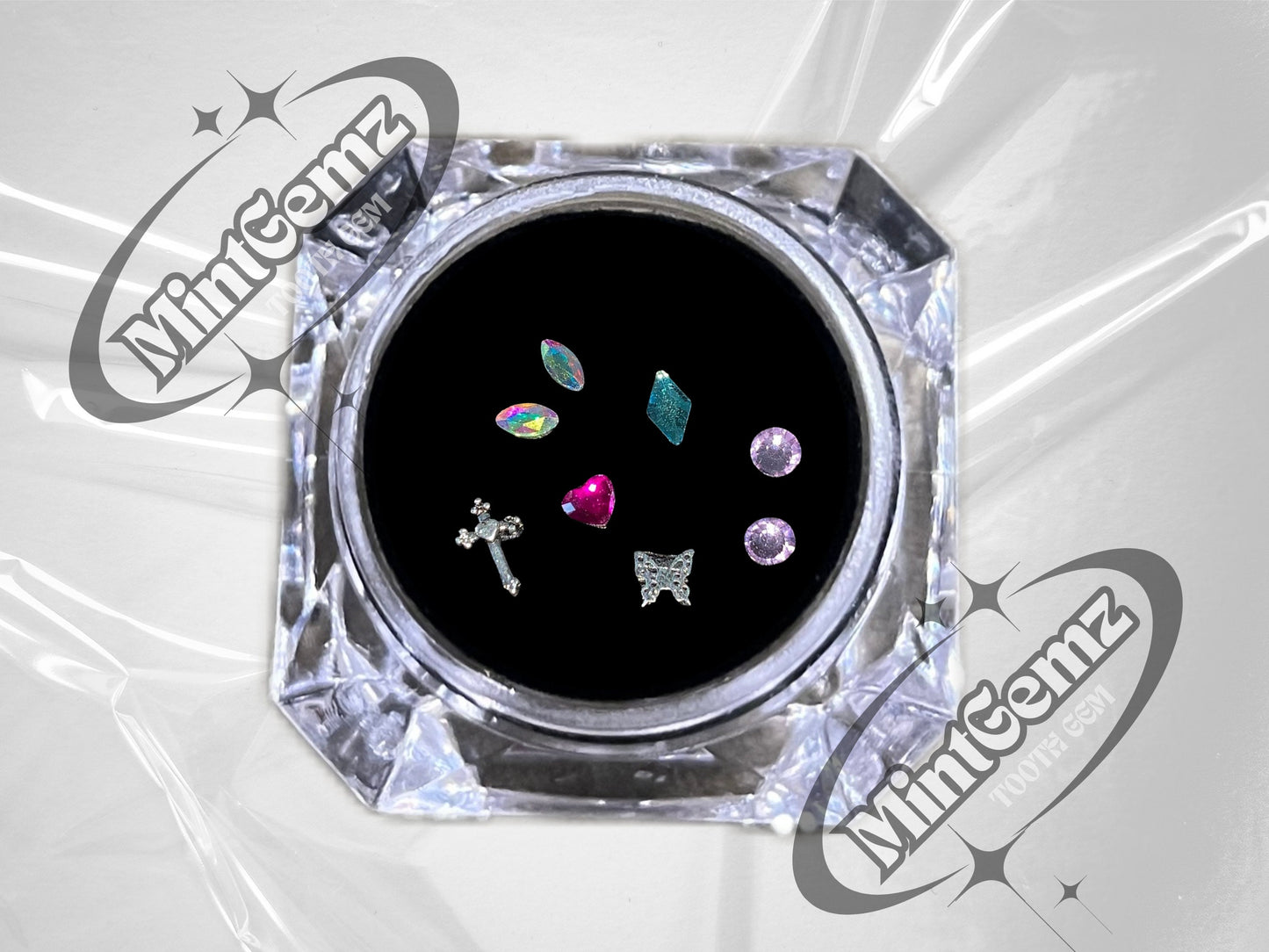 Kit DIY de Strass Dentaires Papillon et Croix