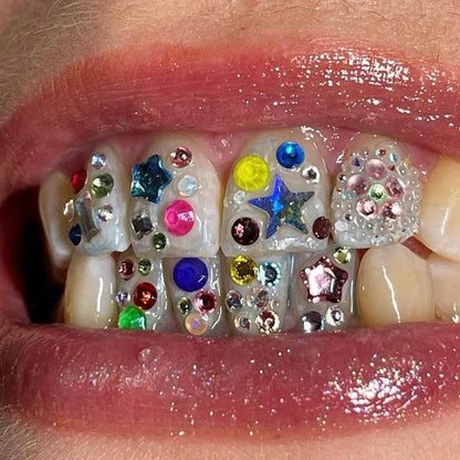 Strass dentaires Swarovski en cristal aux couleurs mélangées | Kit de bricolage