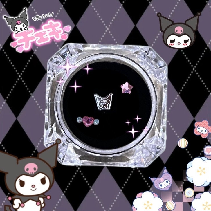 Kuromi Zahn-Edelstein | Sanrio Titan-Anhänger