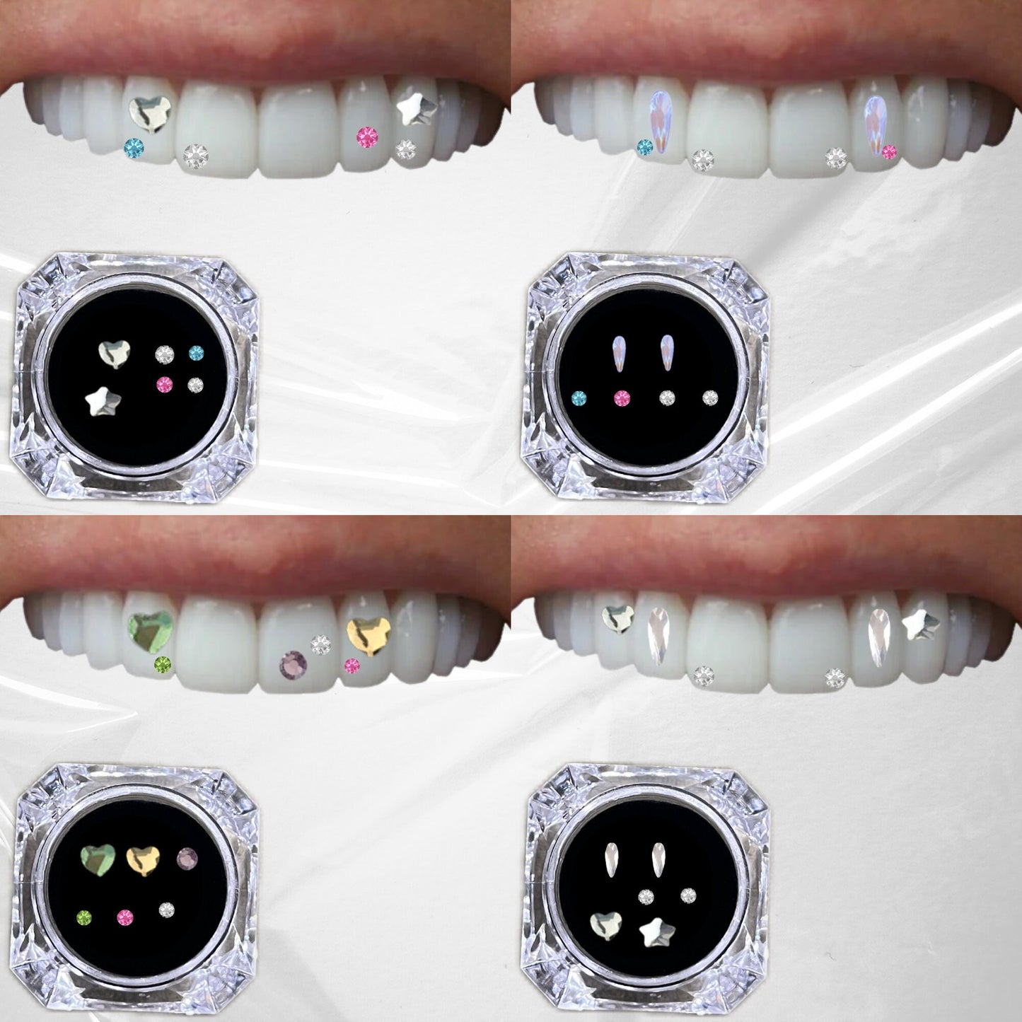 Kit de pierres dentaires Swarovski colorées | Ensemble DIY