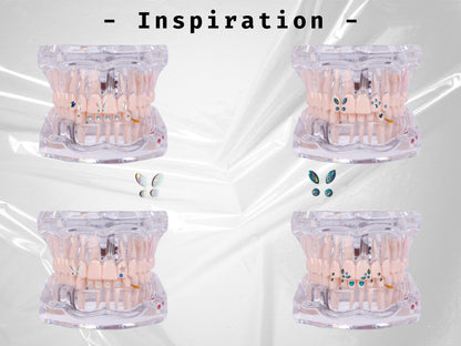 Kit de gemmes dentaires papillon opale