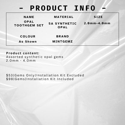 Opal Zahn-Schmuckstein-Set | 7 verschiedene Opale