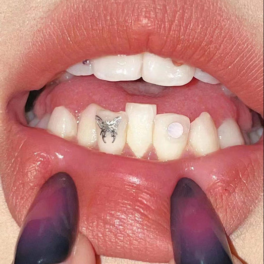 Titanium Butterfly Tooth Gem | Style 2