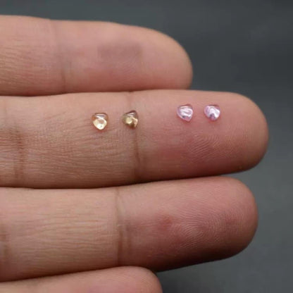 Herz Zirkonia Diamant Zahnschmuck | Transluzenter Flatback