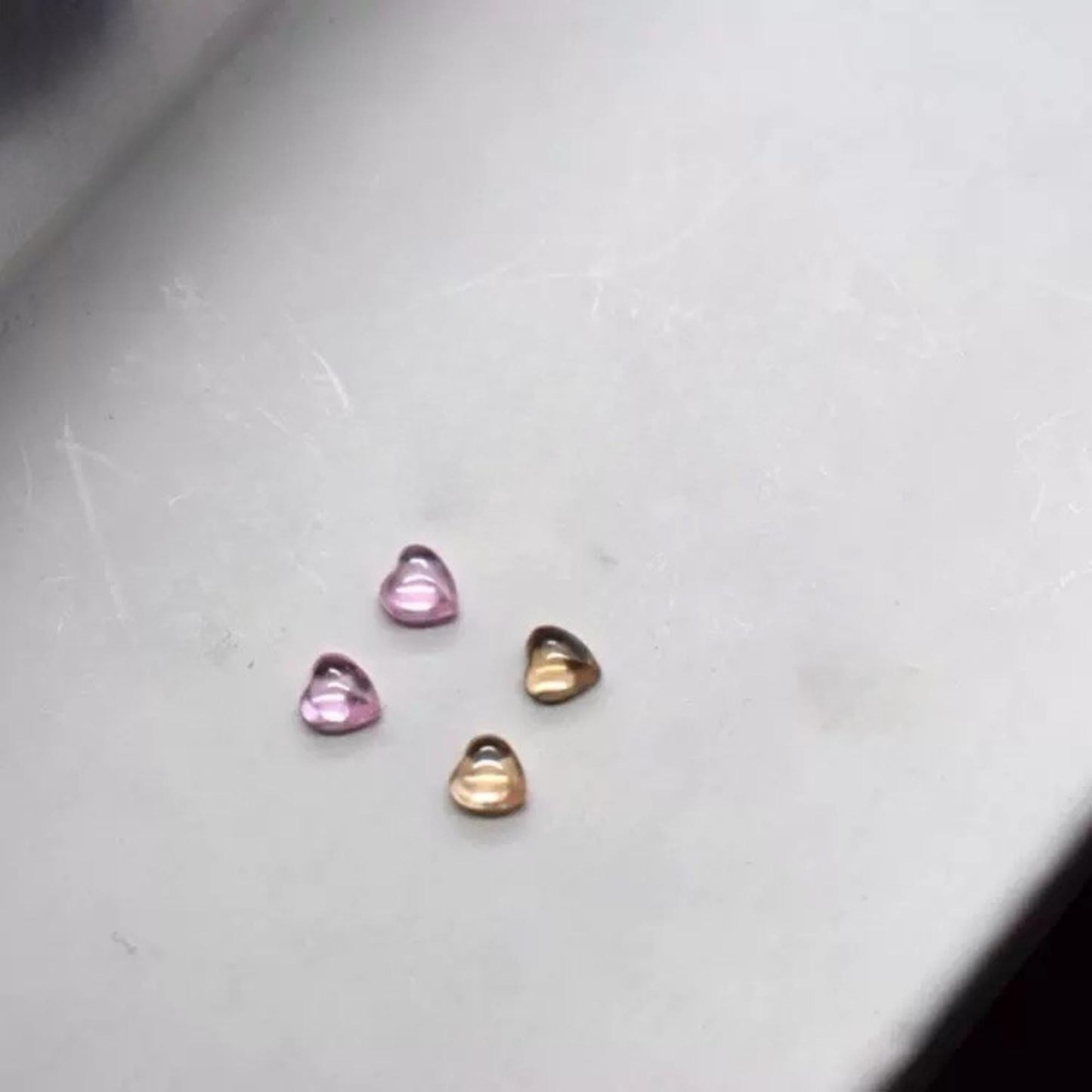 Herz Zirkonia Diamant Zahnschmuck | Transluzenter Flatback