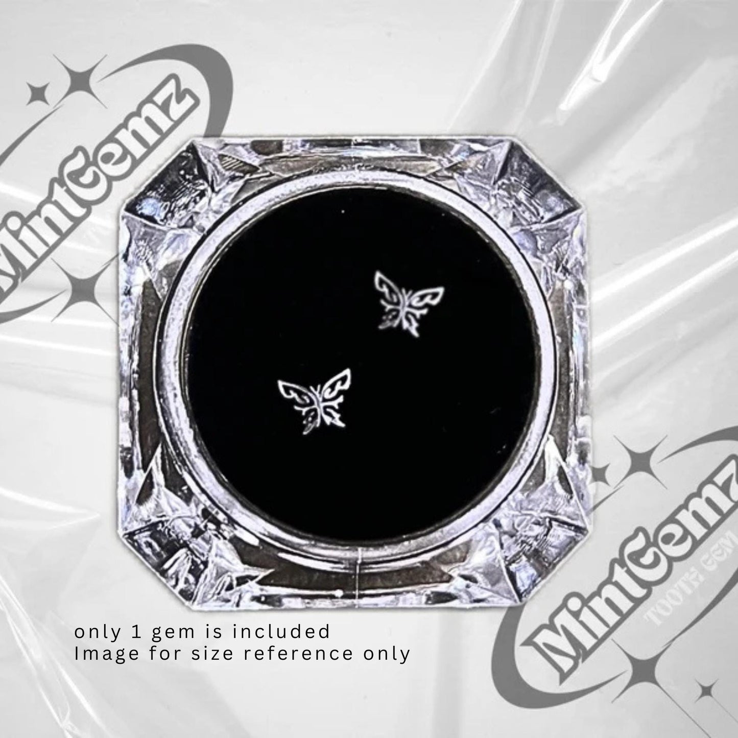 Strass dentaire papillon en titane