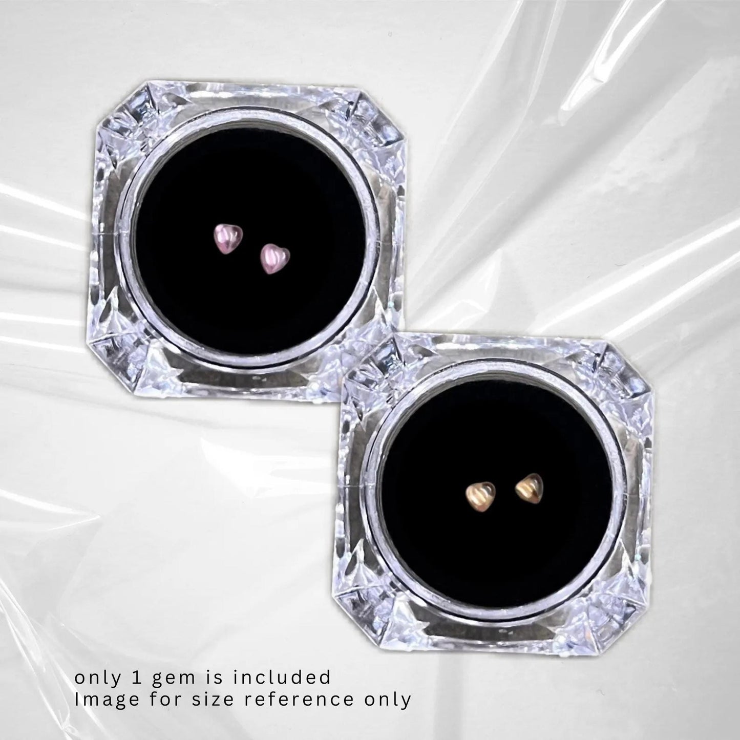 Herz Zirkonia Diamant Zahnschmuck | Transluzenter Flatback