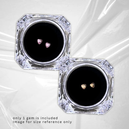 Herz Zirkonia Diamant Zahnschmuck | Transluzenter Flatback