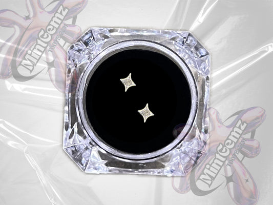 999 Silver Zircon Star Tooth Gem