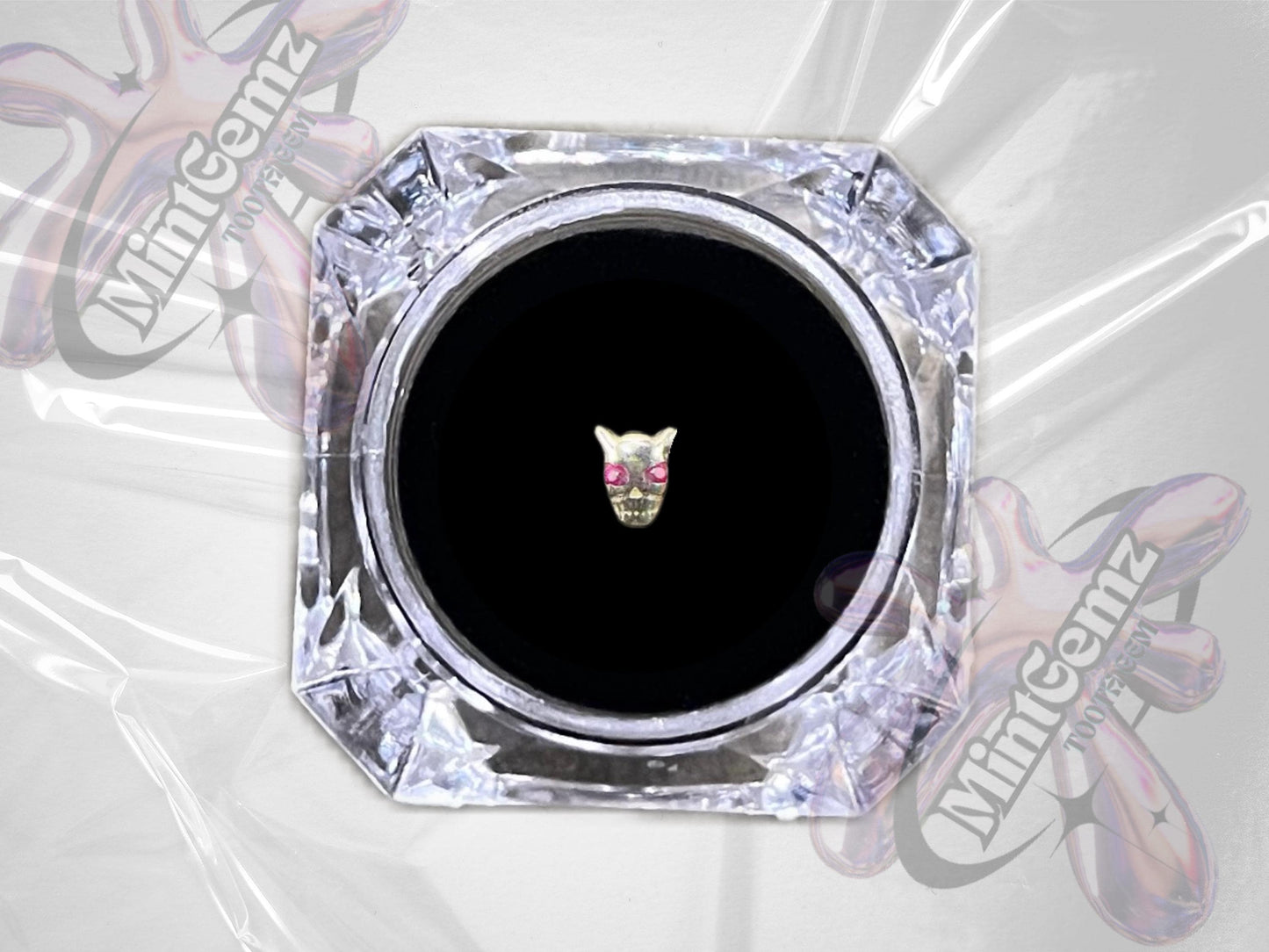 999 Silber Hannya Masken Zahn-Juwel