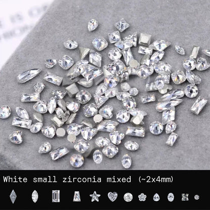 Strass dentaires en zirconium mélangé | Kit DIY