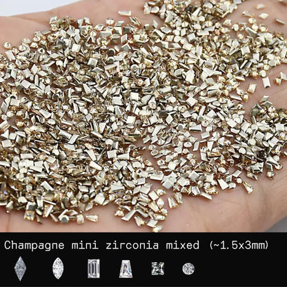 Strass dentaires en zirconium mélangé | Kit DIY